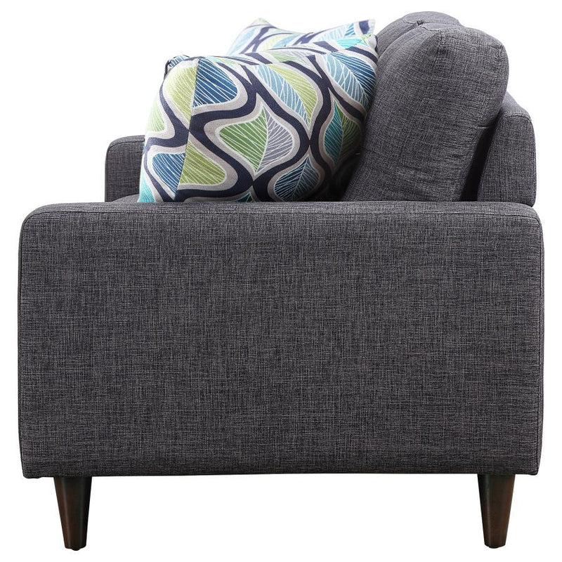 Watsonville - Tufted Back Loveseat - Gray