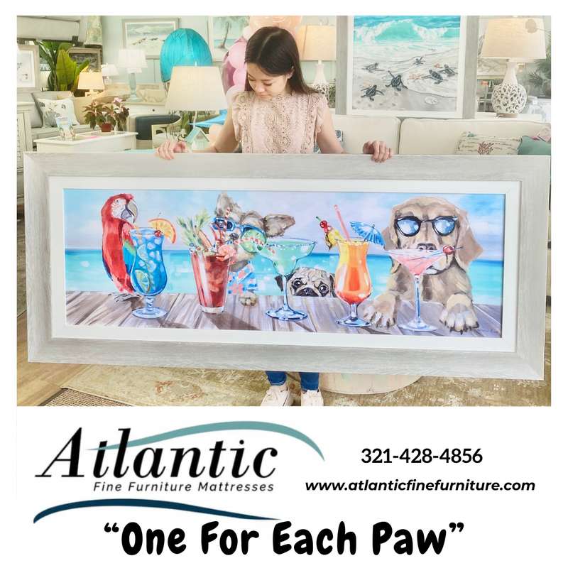 One For Each Paw- Coastal Art- Oversized