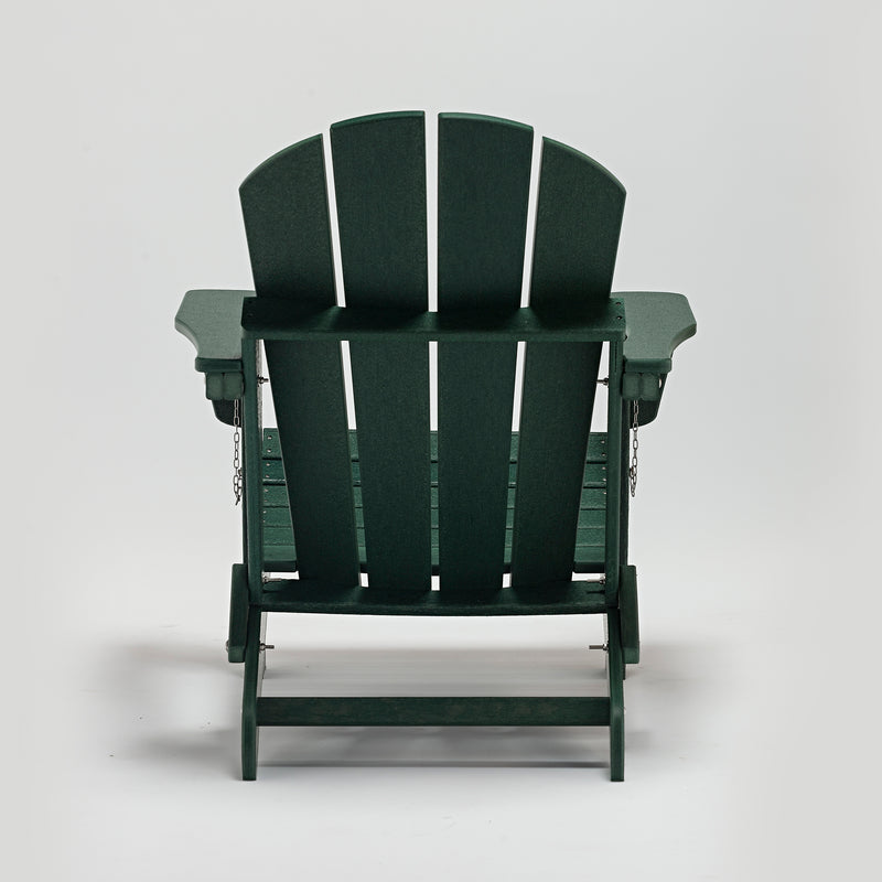 Classic Solid All-weather Folding HDPE Adirondack Chair