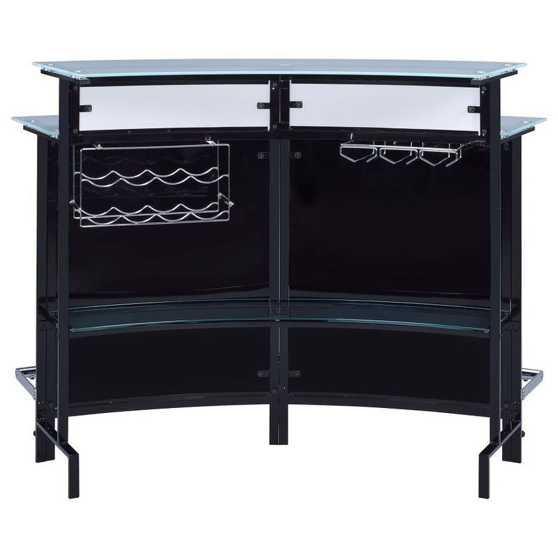 Keystone - Glass Top Bar Unit - Black