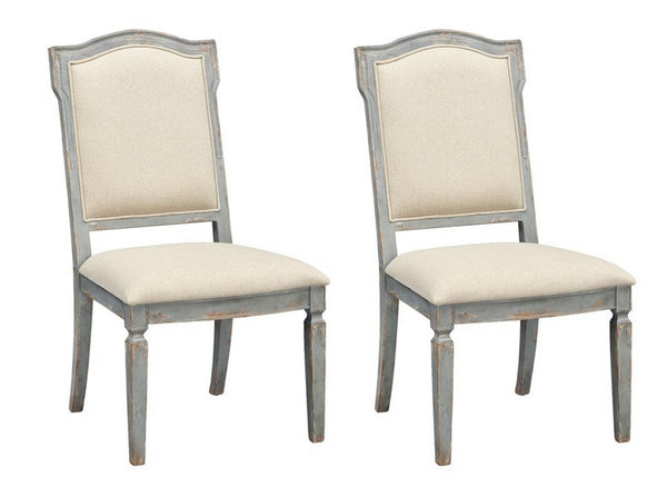 Monaco - Upholstered Dining Side Chairs (Set of 2) - Two Tone