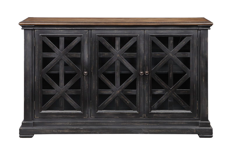 Mackenzie - Three Door Credenza - Gates Burnished Black