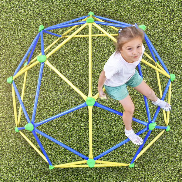 Kids Climbing Dome Jungle Gym - 6 Ft Geometric Playground Dome Climber Play Center With Rust - Uv Resistant Steel - Supporting 800 Lbs