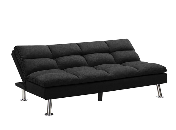 RELAX LOUNGE FUTON SOFA BED SLEEPER DARK GREY FABRIC