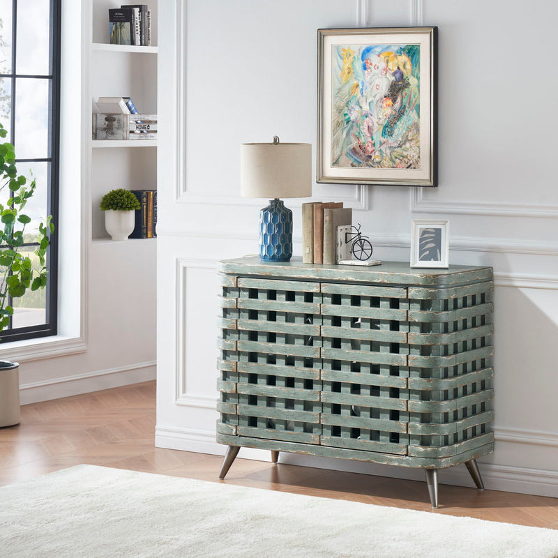 Riverdale - Two Door Cabinet - Textured Green