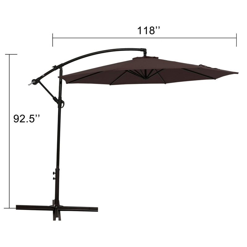 10FT Outdoor Table Market Patio Umbrella for Garden, Deck, Backyard and Pool - Atlantic Fine Furniture Inc