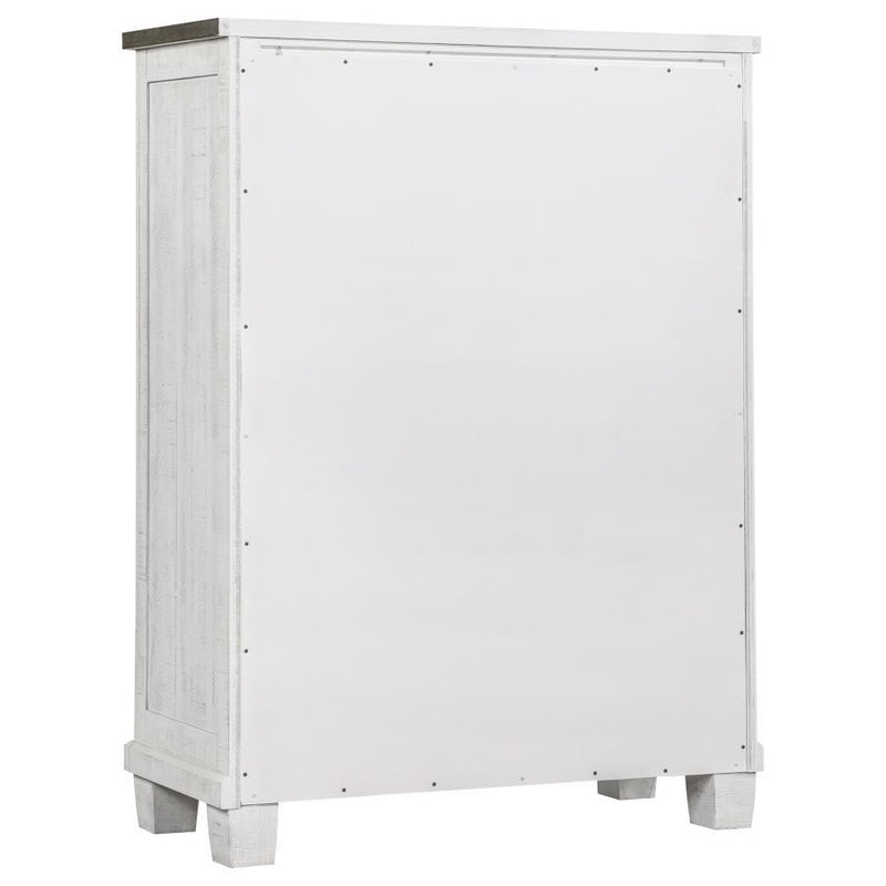 Lilith - 5-Drawer Bedroom Chest - Distressed White