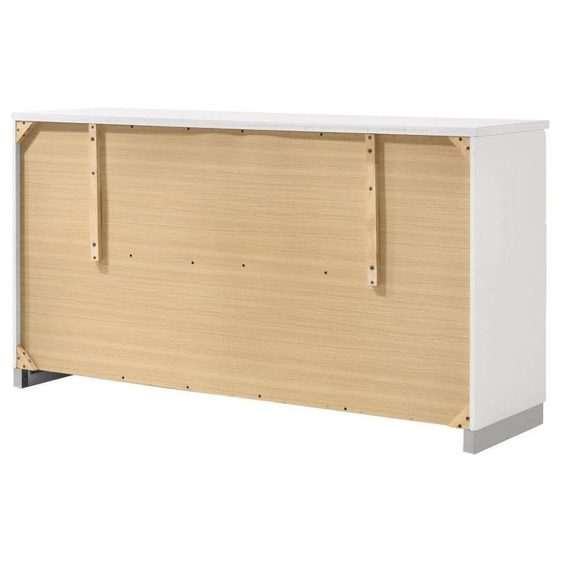 Felicity - 6-Drawer Dresser - White High Gloss