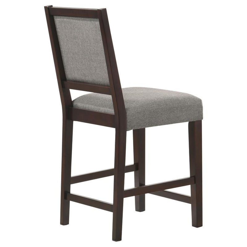 Bedford - Upholstered Open Back Bar Stools With Footrest (Set of 2)