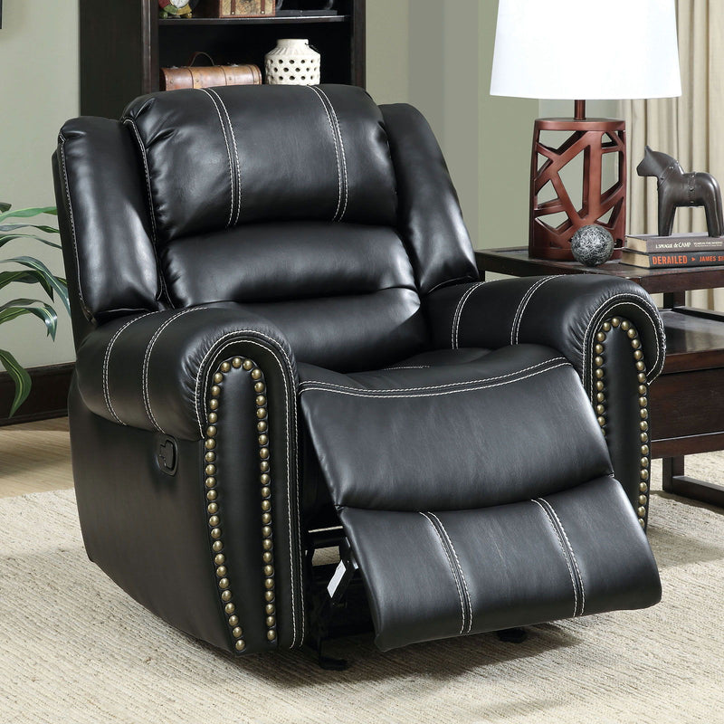 Frederick - Glider Recliner - Black