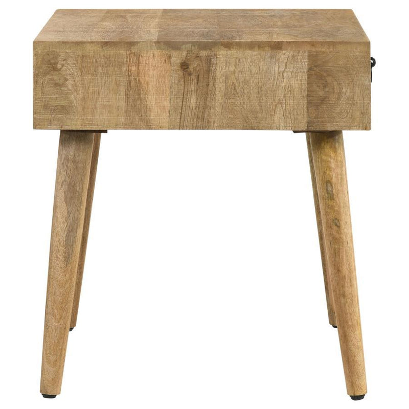 Zabel - Square 1-Drawer End Table - Natural