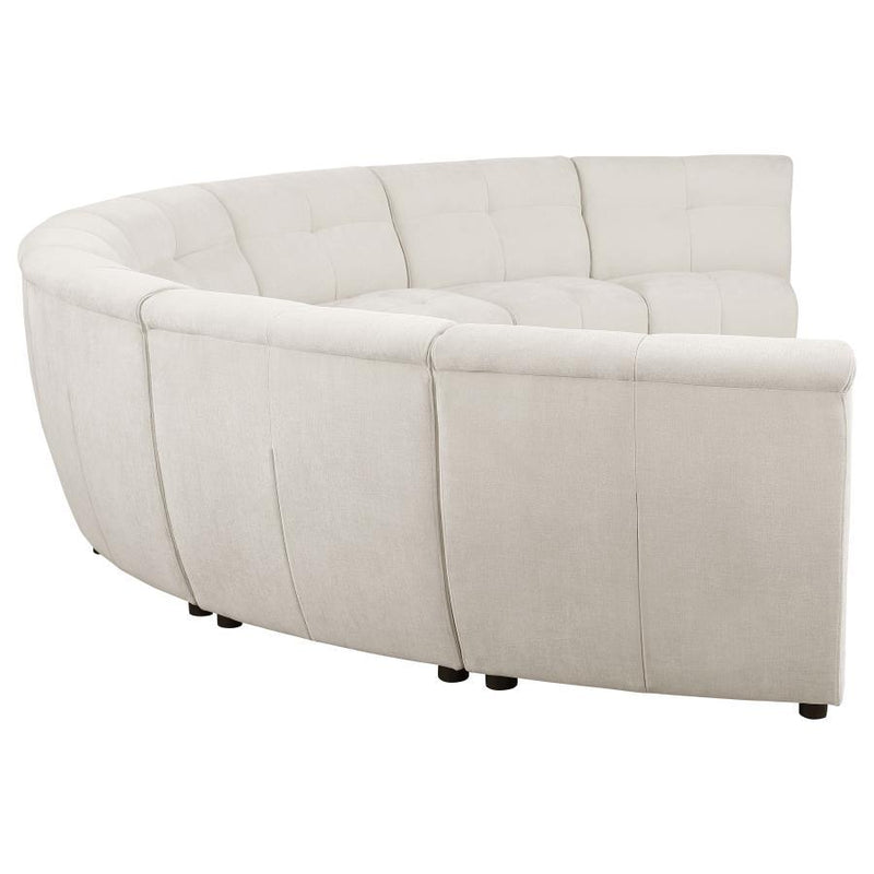 Charlotte - Upholstered Curved Modular Sectional Sofa