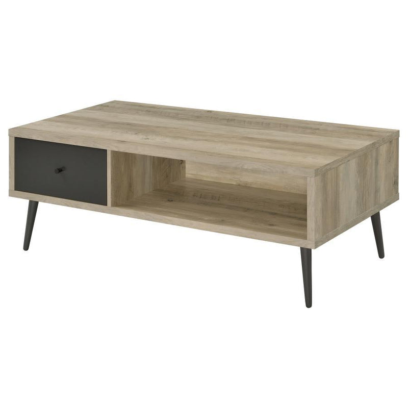 Welsh - 1-Drawer Engineered Wood Coffee Table Antique Pine - Distressed Pine