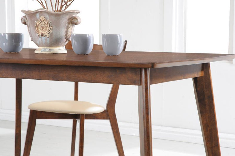 Kersey - Dining Table With Angled Legs - Chestnut