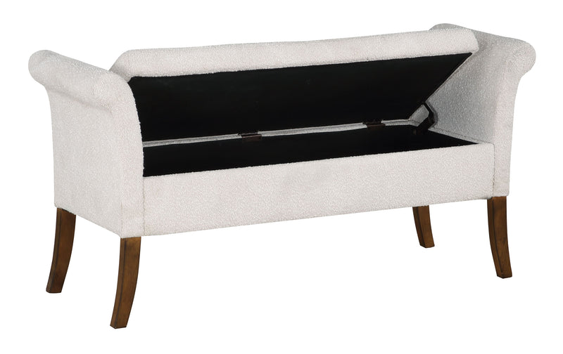 Alahambra - Accent Storage Bench - Brown / Cream