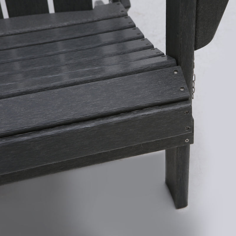 Classic Solid All-weather Folding HDPE Adirondack Chair