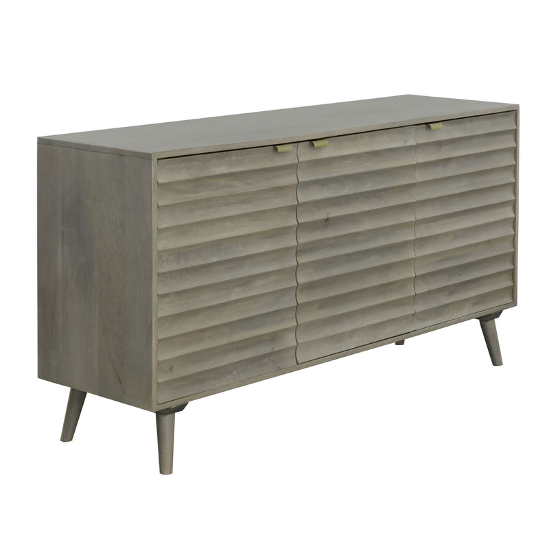 Freya - Three Door Credenza - Shrike Gray