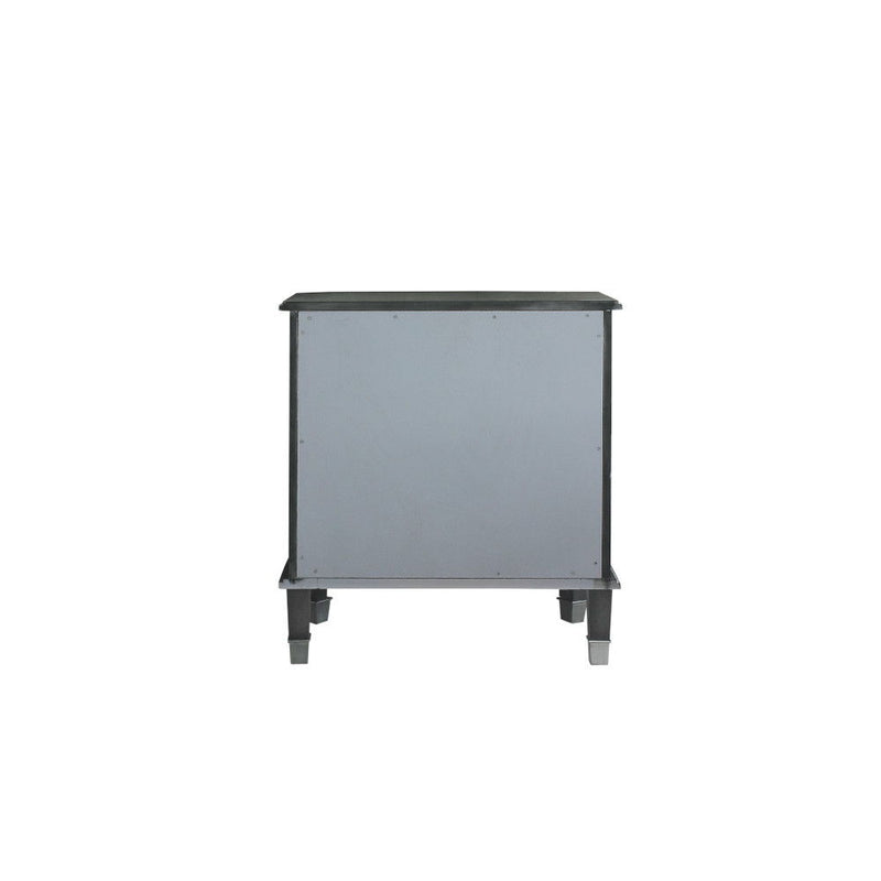 House - Beatrice Nightstand - Charcoal & Light Gray Finish