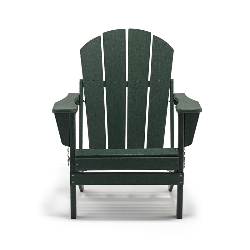 Classic Solid All-weather Folding HDPE Adirondack Chair