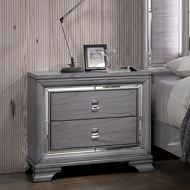 Alanis - Nightstand - Light Gray