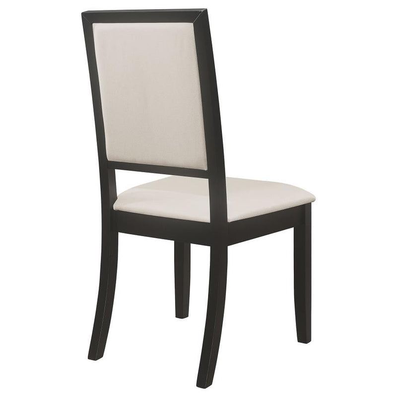 Louise - Upholstered Dining Side Chairs (Set of 2) - Black And Cream