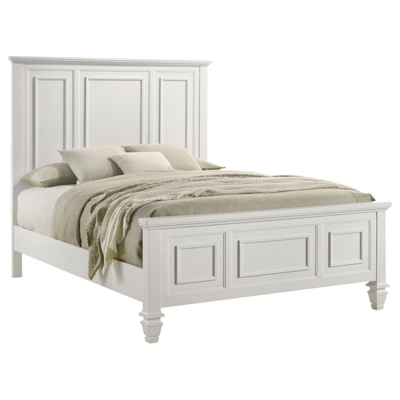 Sandy Beach - Panel Bed with High Headboard