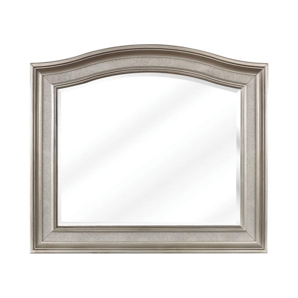 Bling Game - Arched Dresser Mirror - Metallic Platinum