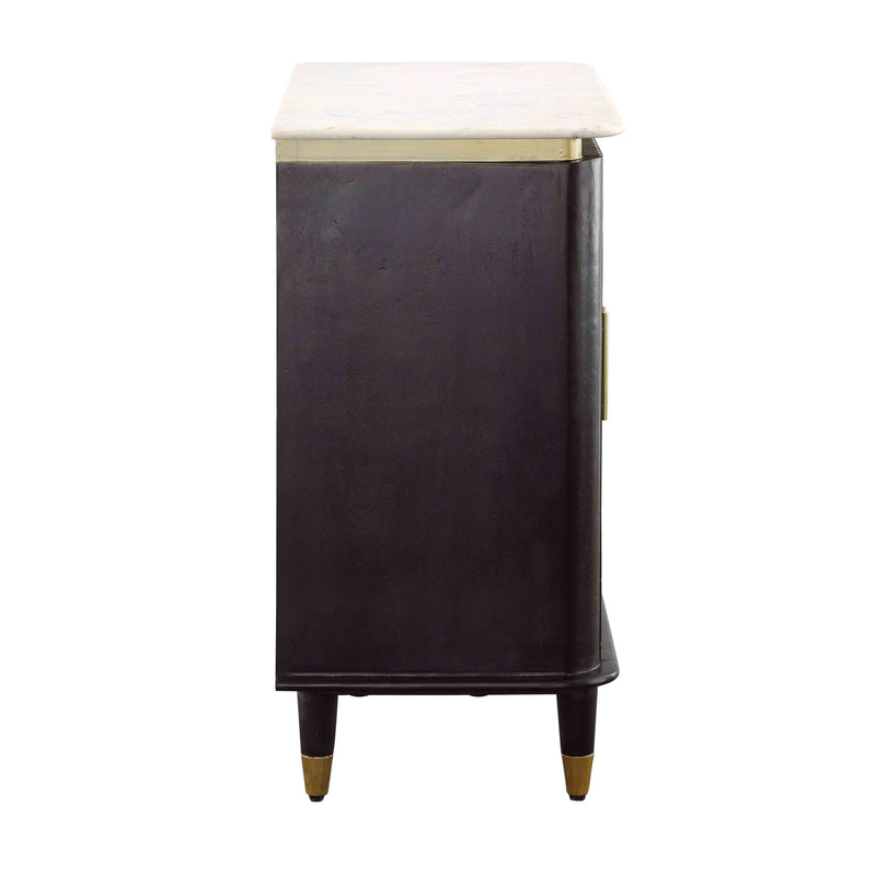 Carlyle - Two Door Cabinet - Black / Gold