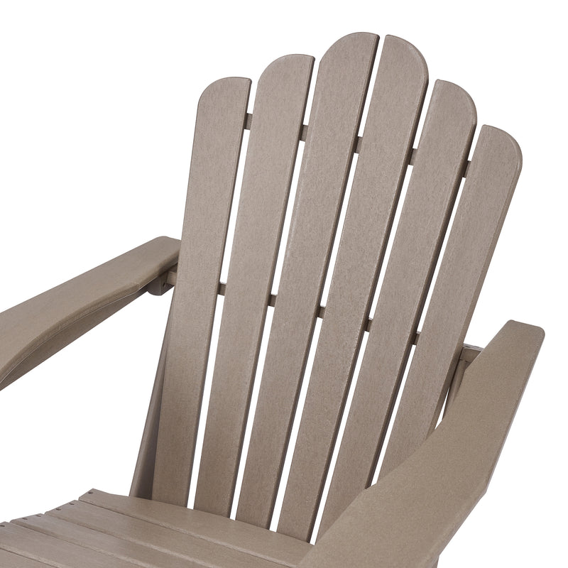 Classic Outdoor Adirondack Chair for Garden Porch Patio Deck Backyard, Weather Resistant Accent Furniture