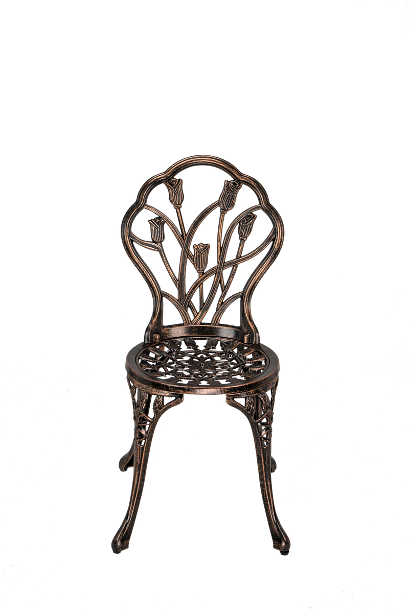 CAST ALUMINUM BISTRO TULIP SET