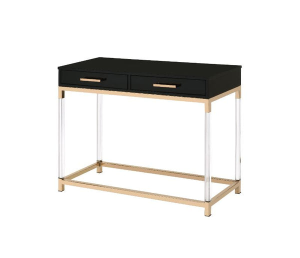 Adiel - Accent Table - Black & Gold Finish