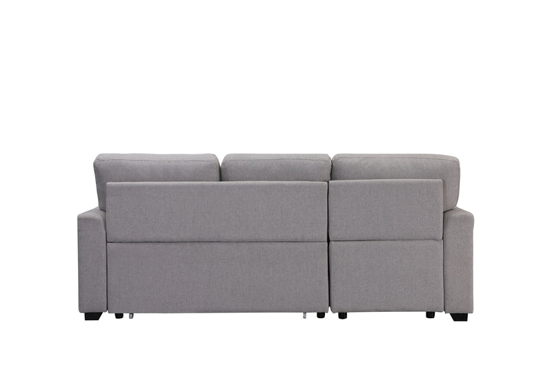 Upholstery Sleeper Sectional Sofa Gray