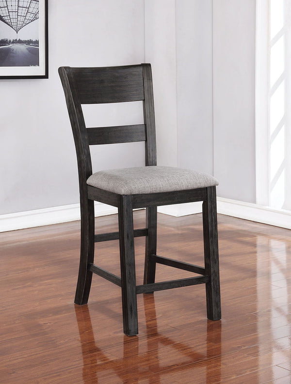 Sania - Counter Height Side Chair (Set of 2) - Antique Black