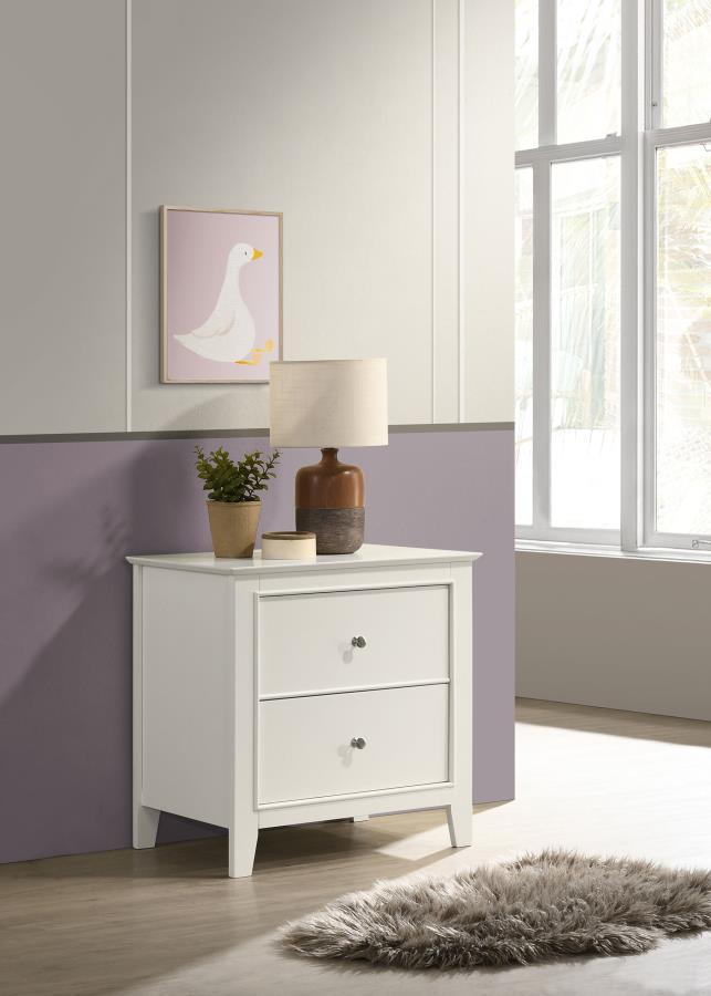 Selena - 2-Drawer Nightstand - Buttermilk