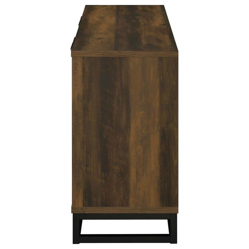 Ryatt - 4-Door Engineered Wood Accent Cabinet - Dark Pine