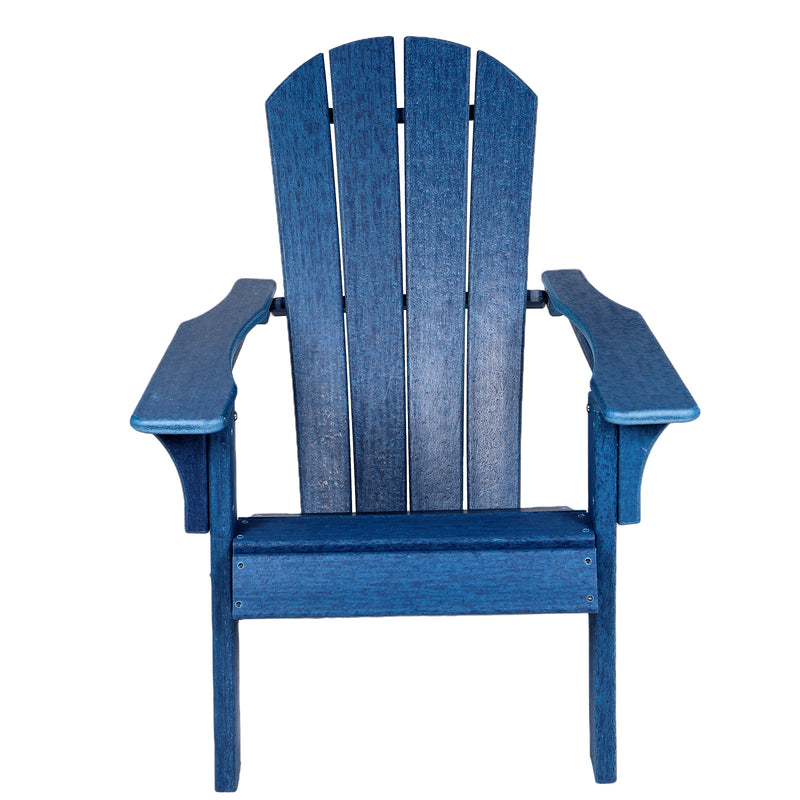 HDPE Adirondack Chair Sunlight Resistant no-Fading Snowstorm Resistant Outdoor Chair Patio Adirondack Chairs Ergonomic Comfort Widely Used for Fire Pits Decks Gardens Campfire Chairs-Blue