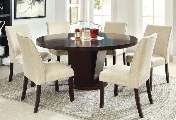 Cimma - Round Dining Table - Espresso