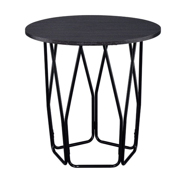 Sytira - End Table - Espresso & Black