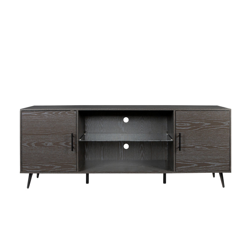 TV Stand Mid-Century Wood Modern Entertainment Center Adjustable Storage Cabinet TV Console for Living Room