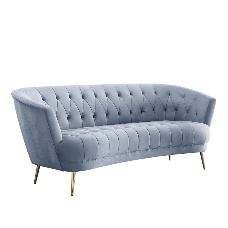 Bayram - Sofa - Light Gray Velvet