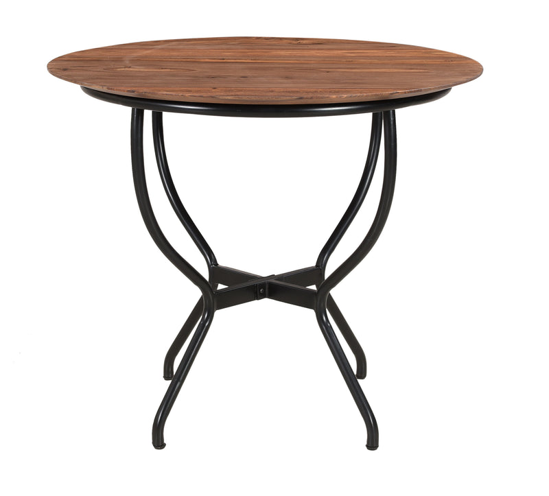 Bradford II - Round Dining Table - Nut Brown Finish