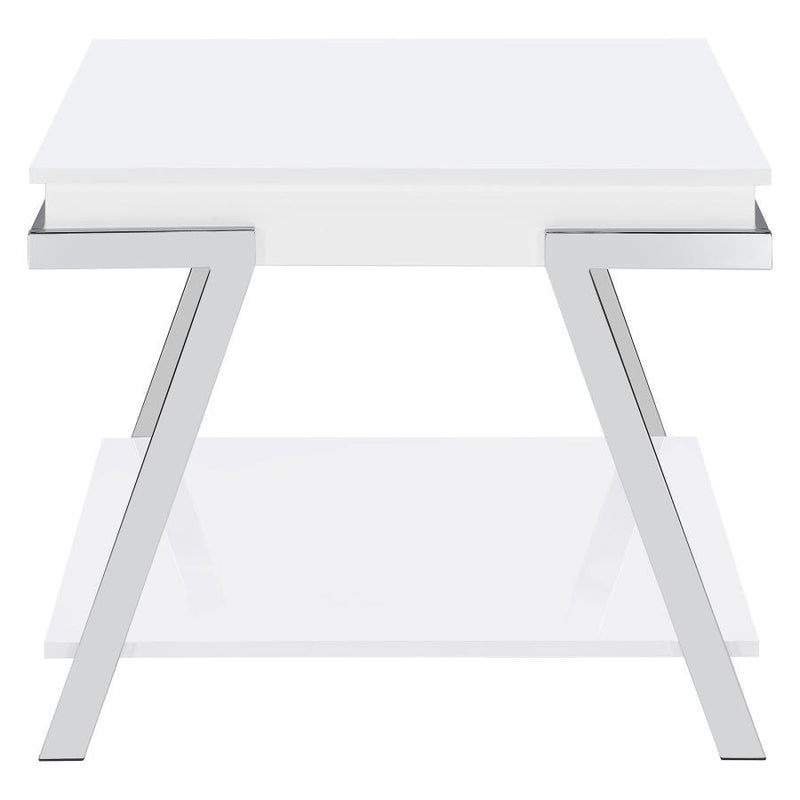 Marcia - End Table - White High Gloss