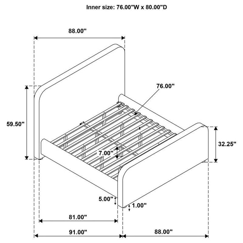 Wren - Upholstered Platform Bed