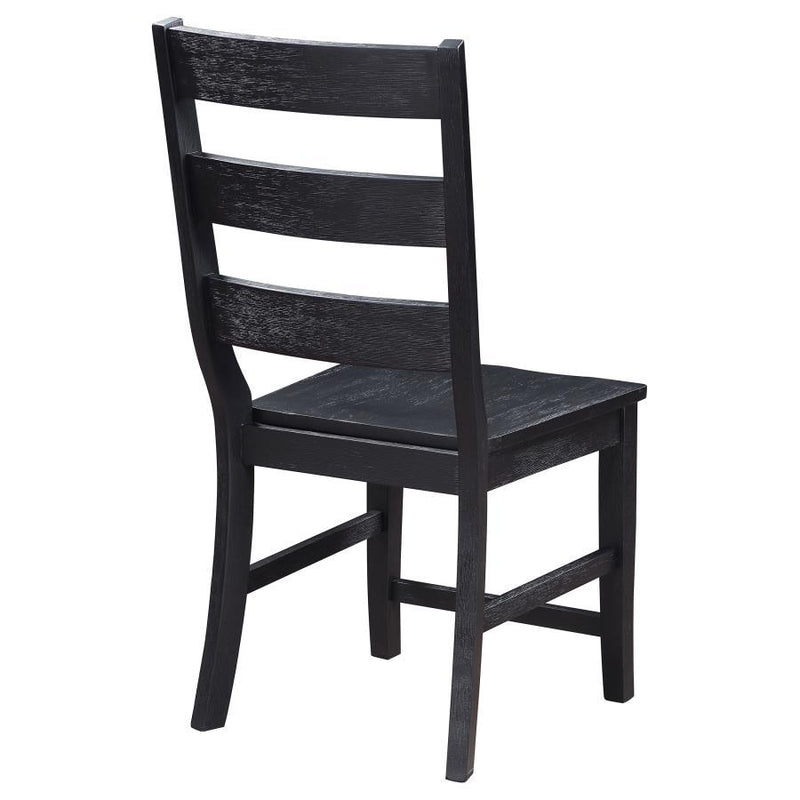 Newport - Ladder Back Dining Side Chair (Set of 2) - Black