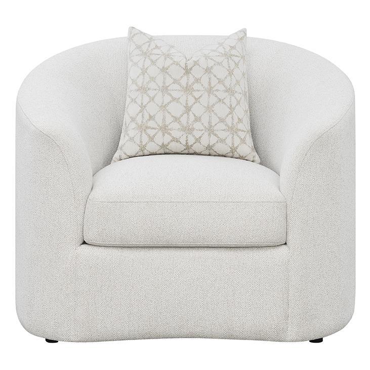 Rainn - Upholstered Tight Back Chair - Latte