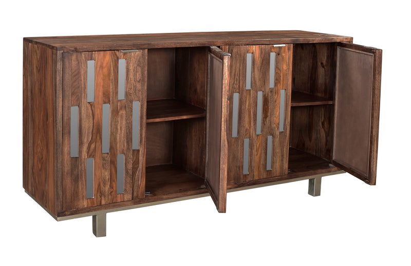 Brownstone - Four Door Credenza - Nut Brown