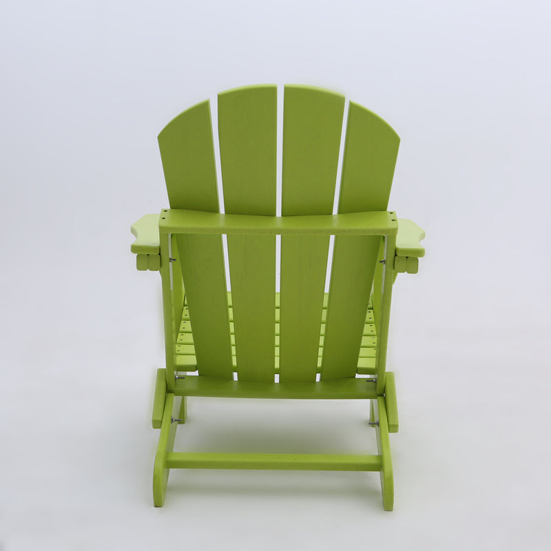 Classic Solid All-weather Folding Plastic Adirondack Chair