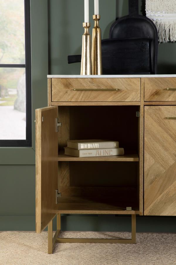 Keaton - Accent Cabinet With Geometric Patterrn