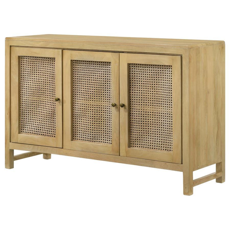 Zamora - Woven Cane Doors Accent Cabinet