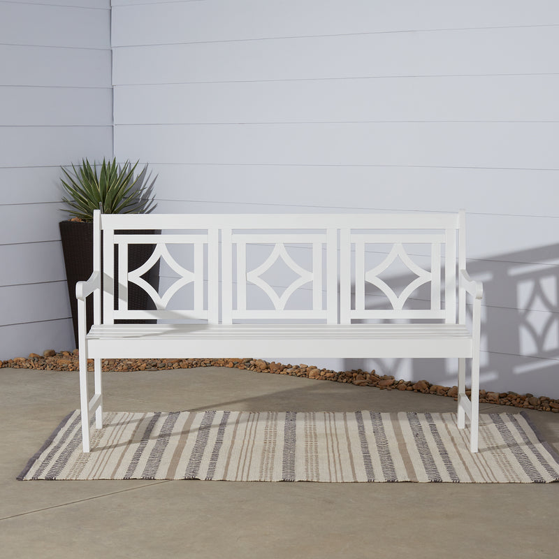 Bradley Outdoor Patio Diamond 5-foot Bench